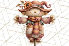 Fall Teacher School Supplies Clipart PNG Product Image 4