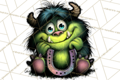 Funny St Patricks Day Monsters Clipart, St Paddy Monster PNG Product Image 3