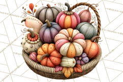 Fall Teacher School Supplies Clipart PNG Product Image 5