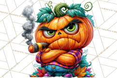 Snarky Jack O Lantern Halloween PNG Clipart Product Image 5
