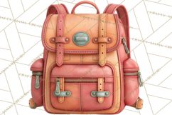 Fall Teacher School Supplies Clipart PNG Product Image 5