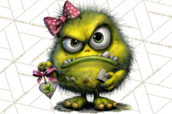 Funny St Patricks Day Monsters Clipart, St Paddy Monster PNG Product Image 4