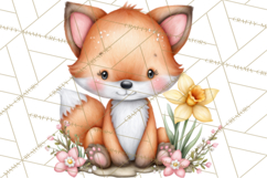 Spring Woodland Critter Clipart PNG, Spring Png Product Image 5