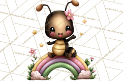 Cute St Patricks Day Bugs Clipart, St. Paddy Png Files Product Image 5