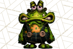Funny St Patricks Day Monsters Clipart, St Paddy Monster PNG Product Image 5