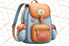 Fall Teacher School Supplies Clipart PNG Product Image 2