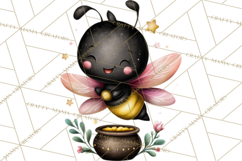 Cute St Patricks Day Bugs Clipart, St. Paddy Png Files Product Image 3