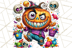 Snarky Jack O Lantern Halloween PNG Clipart Product Image 5