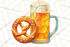 Beer Watercolor Clipart, Beer PNG, Beer Mug, Beer Bottle Product Image 4