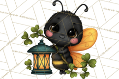 Cute St Patricks Day Bugs Clipart, St. Paddy Png Files Product Image 4