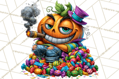 Snarky Jack O Lantern Halloween PNG Clipart Product Image 2
