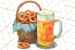 Beer Watercolor Clipart, Beer PNG, Beer Mug, Beer Bottle Product Image 2