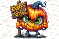 Snarky Jack O Lantern Halloween PNG Clipart Product Image 3