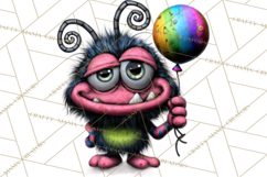 Funny St Patricks Day Monsters Clipart, St Paddy Monster PNG Product Image 2