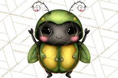 Cute St Patricks Day Bugs Clipart, St. Paddy Png Files Product Image 5