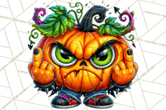 Snarky Jack O Lantern Halloween PNG Clipart Product Image 2