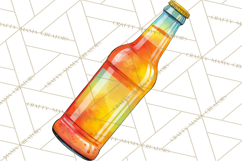 Beer Watercolor Clipart, Beer PNG, Beer Mug, Beer Bottle Product Image 5