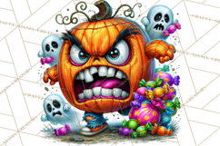 Snarky Jack O Lantern Halloween PNG Clipart Product Image 2