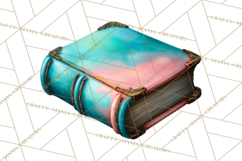 Botanical Books Clipart PNG Cottagecore Reading Florals Product Image 3