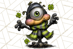 Funny St Patricks Day Monsters Clipart, St Paddy Monster PNG Product Image 3