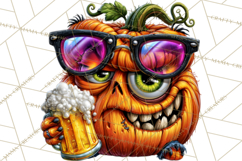 Snarky Jack O Lantern Halloween PNG Clipart Product Image 5