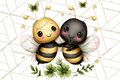 Cute St Patricks Day Bugs Clipart, St. Paddy Png Files Product Image 5