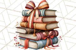 Fall Teacher School Supplies Clipart PNG Product Image 4