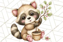 Spring Woodland Critter Clipart PNG, Spring Png Product Image 3