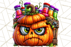Snarky Jack O Lantern Halloween PNG Clipart Product Image 4