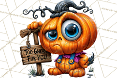 Snarky Jack O Lantern Halloween PNG Clipart Product Image 5