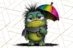 Funny St Patricks Day Monsters Clipart, St Paddy Monster PNG Product Image 4