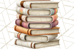 Fall Teacher School Supplies Clipart PNG Product Image 2