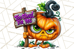 Snarky Jack O Lantern Halloween PNG Clipart Product Image 2