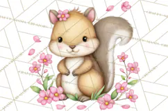 Spring Woodland Critter Clipart PNG, Spring Png Product Image 5