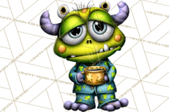 Funny St Patricks Day Monsters Clipart, St Paddy Monster PNG Product Image 2