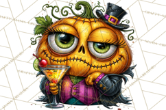 Snarky Jack O Lantern Halloween PNG Clipart Product Image 3