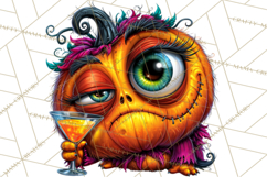 Snarky Jack O Lantern Halloween PNG Clipart Product Image 4