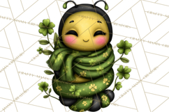 Cute St Patricks Day Bugs Clipart, St. Paddy Png Files Product Image 2