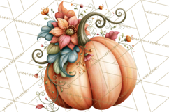 Fall Teacher School Supplies Clipart PNG Product Image 3