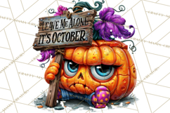 Snarky Jack O Lantern Halloween PNG Clipart Product Image 3