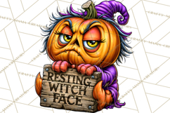 Snarky Jack O Lantern Halloween PNG Clipart Product Image 5