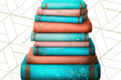 Botanical Books Clipart PNG Cottagecore Reading Florals Product Image 4