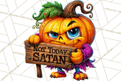 Snarky Jack O Lantern Halloween PNG Clipart Product Image 2