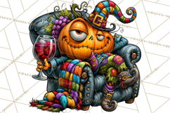 Snarky Jack O Lantern Halloween PNG Clipart Product Image 3