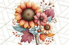 Fall Teacher School Supplies Clipart PNG Product Image 4