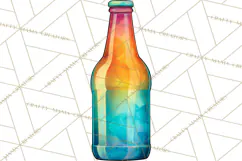Beer Watercolor Clipart, Beer PNG, Beer Mug, Beer Bottle Product Image 5