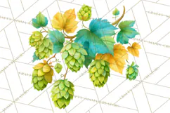 Beer Watercolor Clipart, Beer PNG, Beer Mug, Beer Bottle Product Image 2