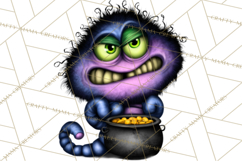 Funny St Patricks Day Monsters Clipart, St Paddy Monster PNG Product Image 3