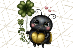 Cute St Patricks Day Bugs Clipart, St. Paddy Png Files Product Image 4