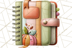 Fall Teacher School Supplies Clipart PNG Product Image 5